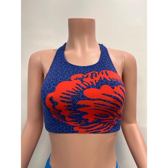 Tory Burch Sport Orange and blue Sports Bra - Picture 3 of 3